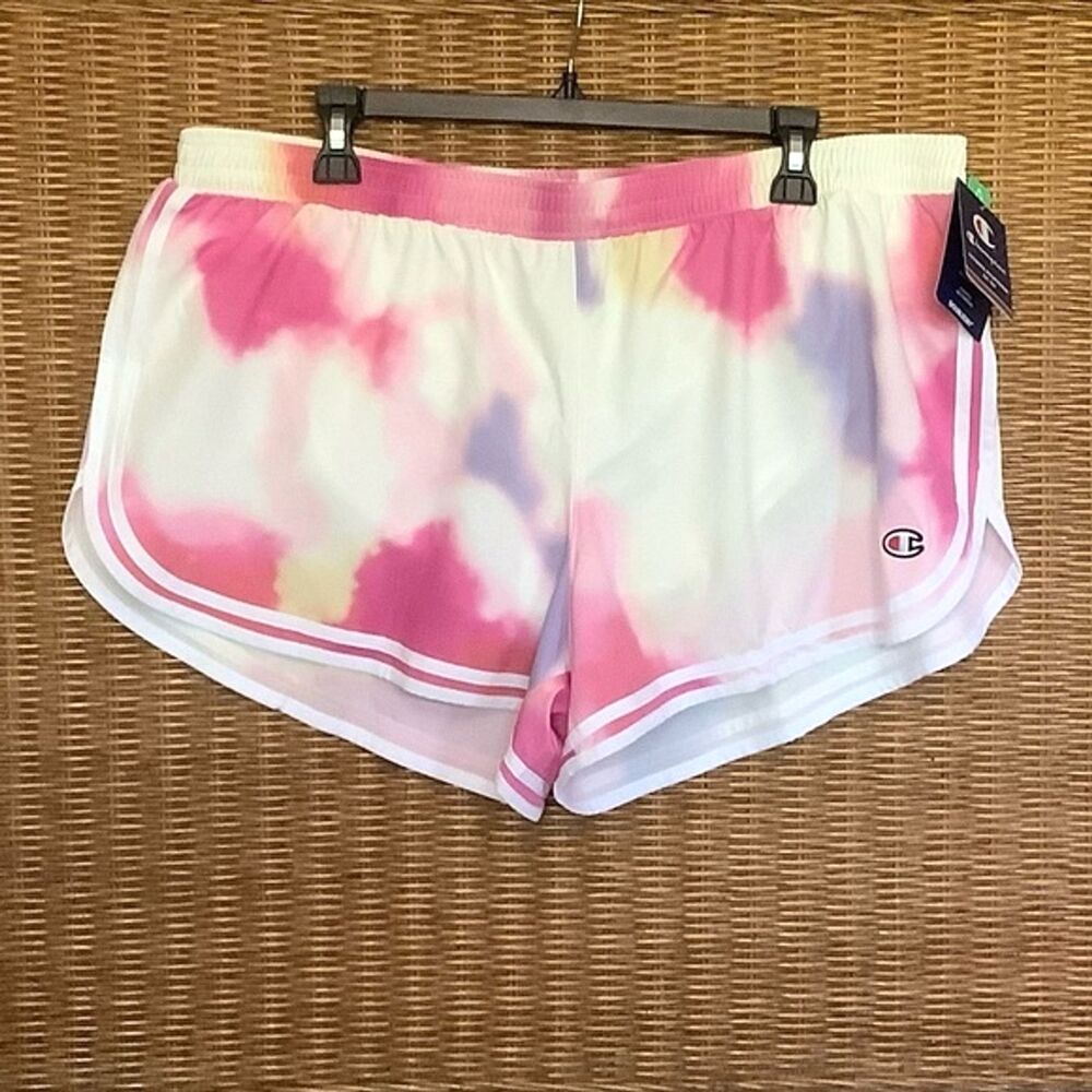 NWT Champion Tie Dye Athletic Shorts Size XXL Multicolor Running Gym - Picture 3 of 5